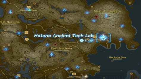 where is hateno village|hateno ancient tech lab.